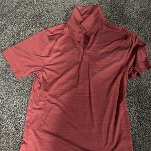 Under Armour Men's Red Polo Shirt